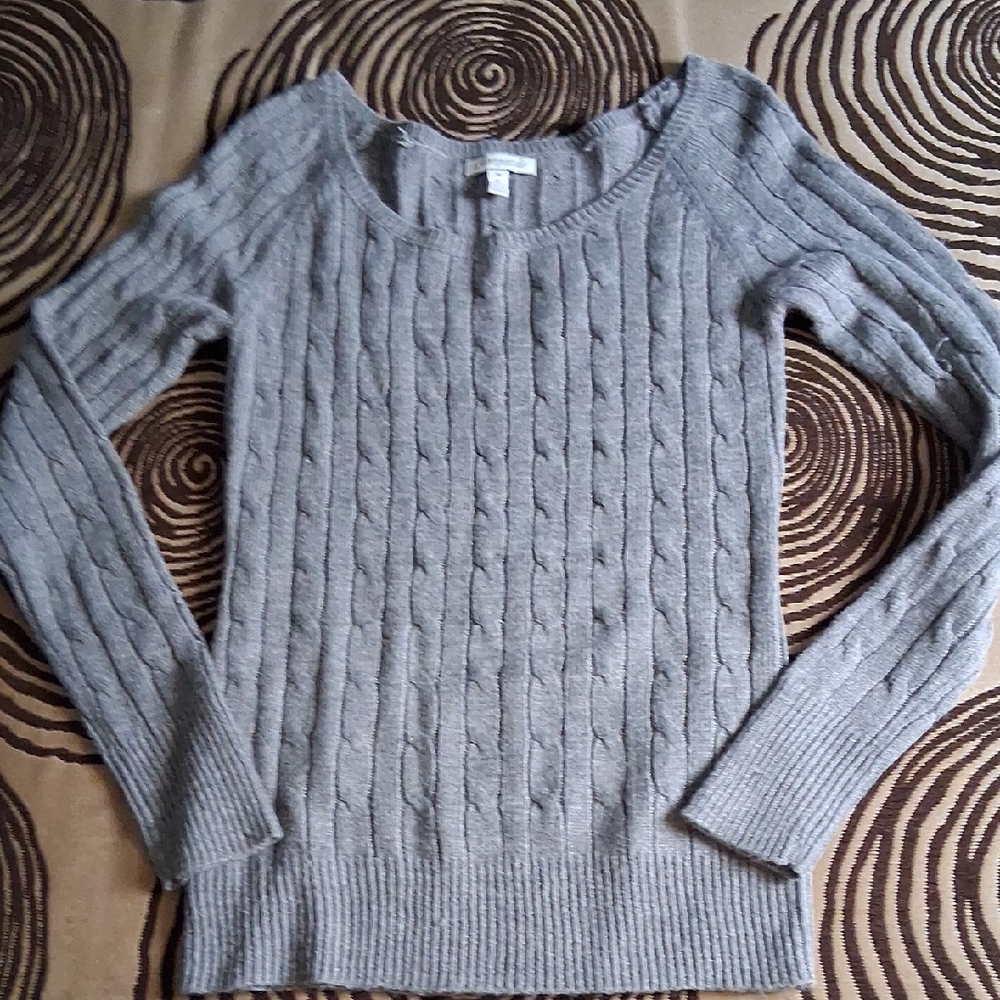 Aeropostale Gray Cable Knit Women's Sweater